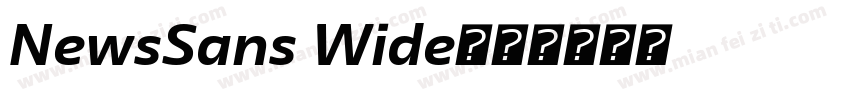 NewsSans Wide字体转换